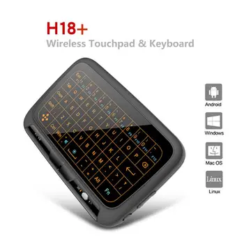 Mini H18+ Tipkovnica 2,4 GHz Brezžična Tipkovnica Nastavljiva Osvetlitev sledilne naprave Usb Za Windows, Android, IOS Tablični računalnik IPad Zraka, Miške, Tipkovnice