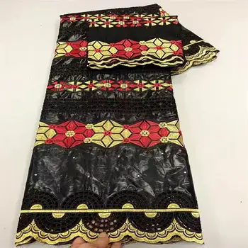 Afriške bazin riche tkanine z biseri Najnovejše modne vezenje bazin čipke tkanine z neto čipke 7 metrov ! LA21812