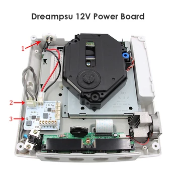 DreamPSU Rev2.0 12V Nadomestni napajalnik za SEGA DreamCast igralne Konzole Elektronske Pralni Dodatki