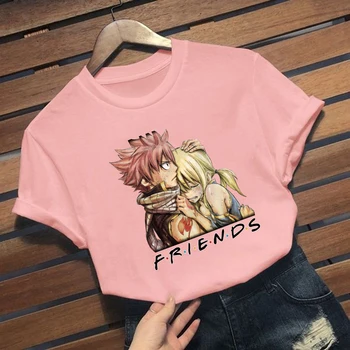Klasična Anime Fairy Tail T Shirt 2021 Poletje Moda Kratkimi Rokavi Moški/ženske Priložnostne T-shirt Harajuku Streetwar Unisex