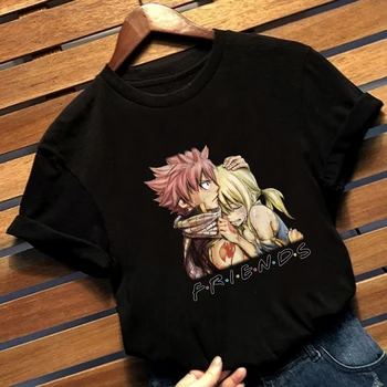 Klasična Anime Fairy Tail T Shirt 2021 Poletje Moda Kratkimi Rokavi Moški/ženske Priložnostne T-shirt Harajuku Streetwar Unisex