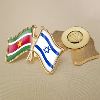 Izrael in Surinam Prečkal Dvojno Prijateljstvo Zastav broške Broška Značke