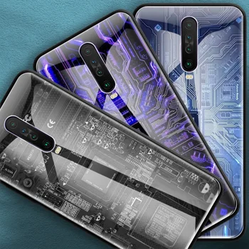 Matično ploščo računalnika odbor Stekla Primeru Telefon za Xiaomi Redmi Opomba 9S 8 Mi Poco X3 NFC 9 7 10T 8T 9T 10 Lite K40 Pro 5G 11 Pokrov