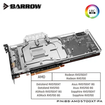 Barrow, BS-AMD5700XT-PA, Polno Kritje Grafične Kartice Hlajenje Vode Blokov,Za AMD Ustanovitelj Edition Radeon RX5700XT/RX5700