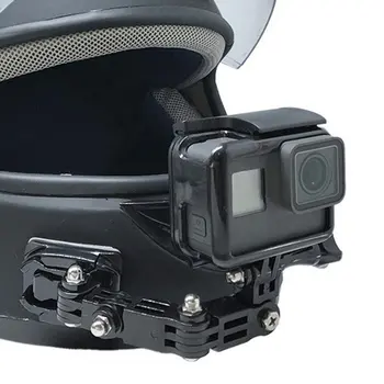 Nastavljiva Čelada Ukrivljen Lepljive Strani Nastavek Za yi 4K Za GoPro HD Hero 2 3 3+ 4 5 6 dodatna Oprema za Kamere