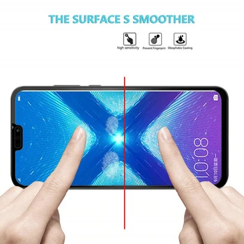 9D Pokritost Kaljeno Steklo za Huawei P Smart Y6 Pro 2017 Screen Protector za Huawei P smart Plus Y6 Y7 Prime Pro Y5 Y9 2019