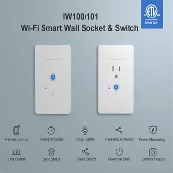 SONOFF IW100/IW101 NAS Plug WiFi Glasovni Nadzor Pametne Vtič v električno Vtičnico Stikalo Združljivo Z Alexa googlova Domača stran