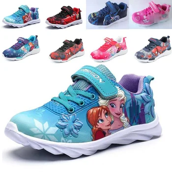 Disney otroke, fante in dekleta, natisnjeni priložnostne čevlji risanka zamrznjeno baby toddler čevlje velikosti, 25-32