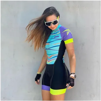 2021 XAMA Kolesarski Ženski Jumpsuit Jahanje Skinsuit Določa Maillot Ropa Ciclismo Izposoja Poletna Oblačila Kolo Bodysuit Triatlon