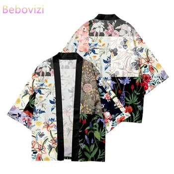 Plus Velikost XXS-6XL 5XL 4XL Svoboden Japonski Ulične Jopico Ženske Moški Harajuku Haori Kimono Cosplay Top Majice Yukata Tao Robe