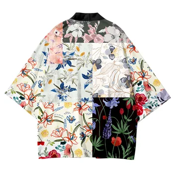 Plus Velikost XXS-6XL 5XL 4XL Svoboden Japonski Ulične Jopico Ženske Moški Harajuku Haori Kimono Cosplay Top Majice Yukata Tao Robe
