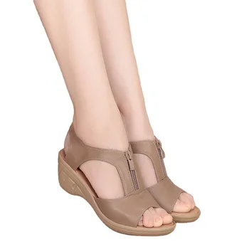 2021 Poletje Ženske Sandale Klin Sandale Plus Velikost Sandali Ravno Ženske Čevlje, Sandale Rimske Dame Sandale Sandalias Mujer