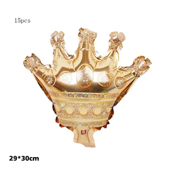 15pcs Mini Krona iz Aluminija Folija Baloni 16inch Zlato, Srebro Rose Zlato Krono Božič Poroko, Rojstni dan Okraski Otroci Igrače