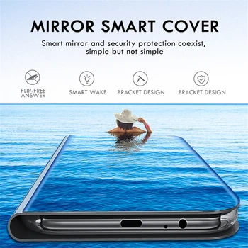 Ogledalo Smart Ogledate Flip Pokrov Za Redmi Opomba 8T 8 8A 7 7A 4X 4 5 Pro 5A Prime 6 6A 5 Plus S2 Za Xiaomi Mi 6X A2 A3 Lite Primeru