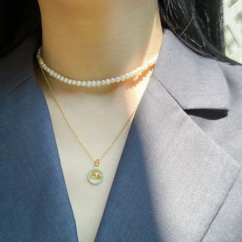 Amorita boutique Modi naravni biser beaded ogrlica