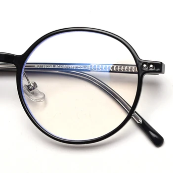 Veshion Krog Očal Okvir Ženske Tr90 korejskem Slogu Acetat Študent Optičnih Očal Moških Retro Tanek Okvir za Računalnik Anti Modra