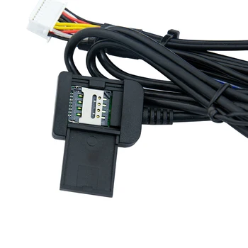 OKNAVI Avtomobilski Stereo Radio RCA Output Žice Aux-in Adapter Kabel z Mikrofonom vmesnik 4G Reža za Kartico SIM tipka Za Multimedia Player