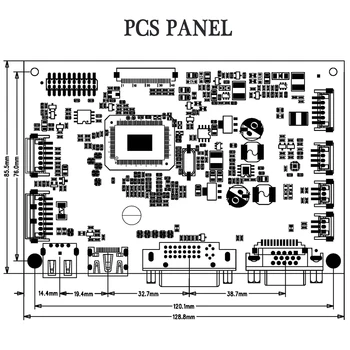 10.1 Palčni HD TFT LCD Modul s PCB Plošča Elektronski Prikaz Opreme Splošno LCD Monitorji Za PC Vrata Telefon Dashcam