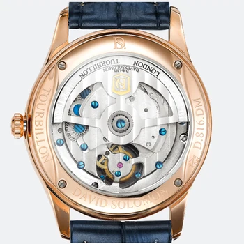 Tourbillon Watch Moških Luksuzni Avtomatsko Mehansko ročno uro 40 mm, iz Nerjavnega Jekla, temno modra Svetlobni Ure Reloj Par Hombre 2021