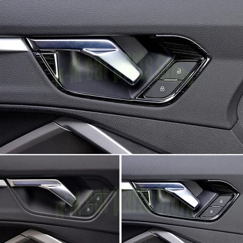 Za Audi Q3 F3 2019 2020 Avto Styling Nerjaveče jeklo, Notranja Vrata Ročaj Kritje Trim Okvir Nalepke Chrome Notranja Oprema