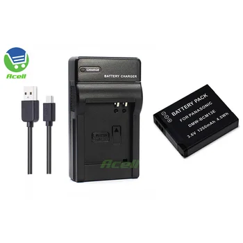 DMW-BCM13E Baterija + USB Polnilec za Panasonic DMC-TZ37 DMC-TZ40 DMC-TZ55 DMC-TZ70 DMC-ZS50 Fotoaparat Zamenjajte DMW-BCM13 DMW-BCM13PP