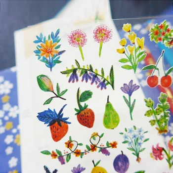 Kawaii travo cvet češnja lepilo cvet nalepke scrapbooking hobi DIY dekoracijo tiskovine nalepka