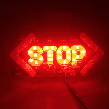 Rdeča Brand New Visoke Kakovosti Nepremočljiva Visoko svetlost Motocikel Stop Zavoro Vključite Opozorilne Tablice Svetlobe Uporaben Avto, Tovornjak