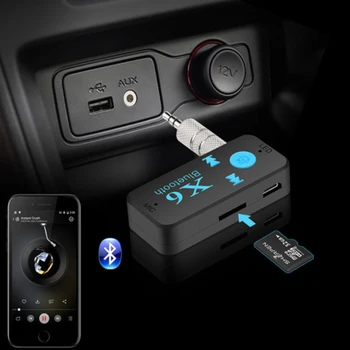 Univerzalni Avto Bluetooth-združljiv Sprejemnik V4.1 Podpira TF Kartice Handfree Klic Predvajalnik Glasbe Telefon, Avto, AUX V/3.5 mm Audio Stereo