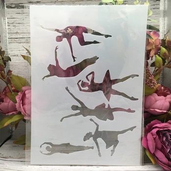 A4 29 cm Ples Barret Dekleta DIY Layering Matrice Stensko Slikarstvo Album Kolorit Reliefi Album Dekorativni Predlogo