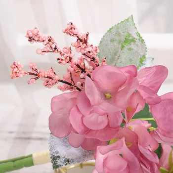 Nove Lepe Umetne Svile Cvetja Visoke Kakovosti Jeseni Dahlia Vina Barve Šopek Doma Poroka Tabela Dekoracijo Ponaredek Cvetje