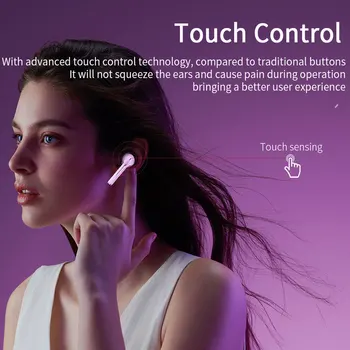 TWS Brezžične Slušalke Bluetooth Nepremočljiva HI-fi Zvok Slušalke Za iPhone Huawei Samsung Xiaomi Šport Slušalke Touch Kontrole