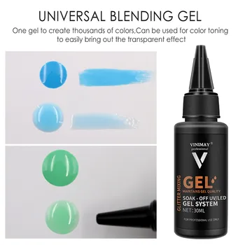 Soak Off UV LED Gel Color Lak za Gradient Gel Color Fototerapijo Gel Nohte Art Soak Off lakov za Nohte Termo lak za Nohte, Gel, 30/60ml