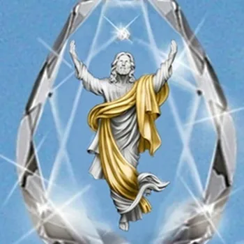 Padec v Obliki Kristalno Jezus Ogrlico, Obesek za Ženske Ogrlica Novo Modno Kovinsko Krščanskih Verskih Amulet Opremo Stranka Nakit