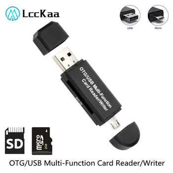 LccKaa OTG Kartic Micro Sd/Sd Kartic, MINI USB 2.0 +OTG Micro SD/TF Kartice SDXC Bralec Tok U Disk, prenosnik dodatki
