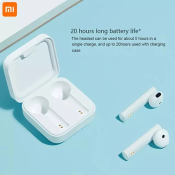 Xiaomi Zraka 2 SE Izvirno Brezžične Slušalke Xiaomi Bluetooth Čepkov Xiaomi Uradni Slušalke TWS Slušalke za Rdeče Mi Opomba 9