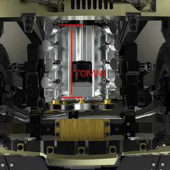 RC Radijski nadzor avtomobila kovinski menjalnik 550 motor gori prevoznik simulirani motorja za TWOLF 715 možnost nadgradnje deli