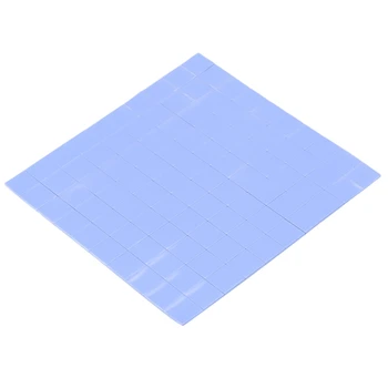 100x 10x10x1mm silikonski toplotne tipke za prevodni hladilnega telesa Izolacija Pate, Modra