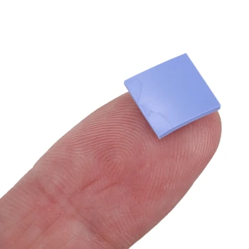 100x 10x10x1mm silikonski toplotne tipke za prevodni hladilnega telesa Izolacija Pate, Modra