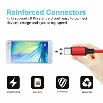 UGI 4A Hitro Kabel za Polnjenje, Tip C USB C Micro USB Android Kabel za Sinhronizacijo Podatkov, Prenos Mobilnega Telefona Samsung OnePlus+ Xiaomi HTC