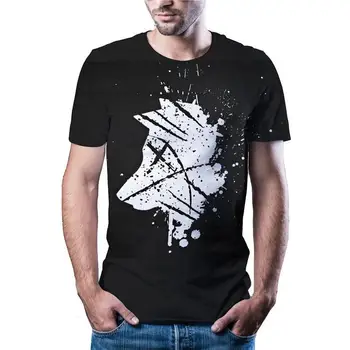 Najnovejše Vroče Prodaje Volk Glava T -Shirt Priložnostne Šport Harajuku T -Shirt Azijskih Velikost Kodo Barve Natisnjene 3dt Majica Xxs 6xl