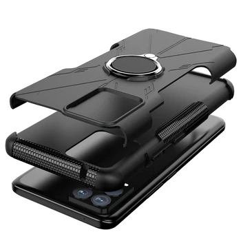 Ohišje za Realme 8 Shockproof Mehko TPU s Težko PC Obroč Imetnik Oklep Kritje Za Realme8 Pro 4G