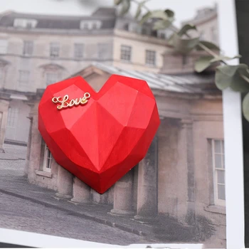 3D Diamond Milo Jedra, Ljubezen Srce design Silikonsko Plesni DIY avto Obesek mavec mavec srce plesni diamond sveča plesni