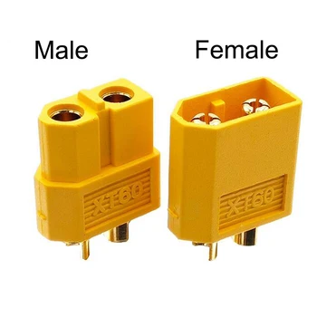 100 kozarcev (50 par) na Debelo XT60 Moški Ženski Bullet Priključki Svečke Za RC Lipo Baterije imax b6 Baterije Pribor na debelo