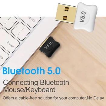 V5.0 Draadloze Usb Bluetooth 5.0 Adapter Bluetooth Dongle Glasbeni Sprejemnik Bluetooth Adapter Zender Voor Namizje Zmago 10