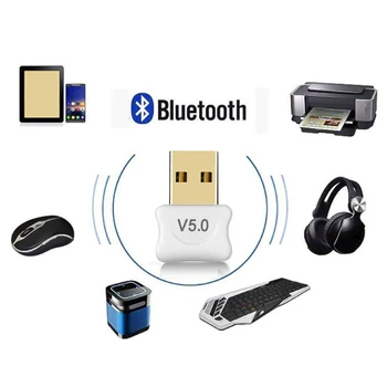 V5.0 Draadloze Usb Bluetooth 5.0 Adapter Bluetooth Dongle Glasbeni Sprejemnik Bluetooth Adapter Zender Voor Namizje Zmago 10