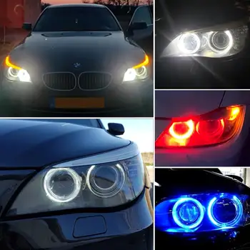 2PCS H8 LED angel eyes demon oči 120W dnevnih luči za BMW E81 E88 e90 e92 e60 e64 e70 X5 X6 M3 e71 CANbus napak