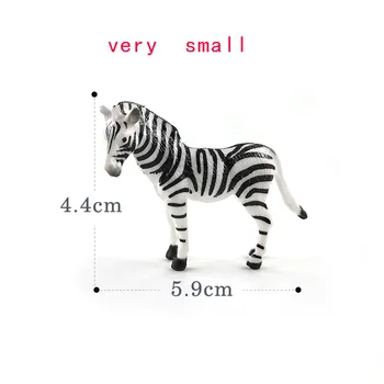 Simulacija Majhne Zebra Figurice Živali Model Veren Dejanje Slika DIY Doma Dekor Lutka Hiša Izobraževalne Darilo Za Otroke, Igrače,