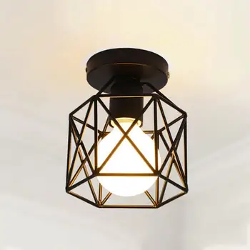 LED Kovinskih Stropnih Luči Črni Kvadrat Žarnice za Varčevanje z Energijo DIY Dekorativne Luči Za dnevno Sobo, Spalnica Kava Bar Restaurent