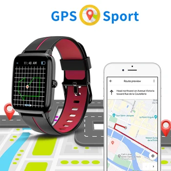 Blulory Pametno Gledati Glifo 5 PRO GPS Bluetooth Šport Srčnega utripa Nepremočljiva Klic Opomnik Obvestila Vibracij