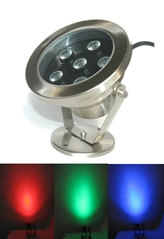Z DHL!! IP68 18W RGB LED Vodnjak Luči,LED Podvodna Luč,bazen svetlobe,podvodni reflektor,24V,DS-10-12-18W-RGB